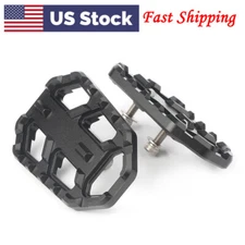 Wide Foot Pegs Footrest For Kawasaki VERSYS-X300 VERSYS 650 VERSYS 1000 Black