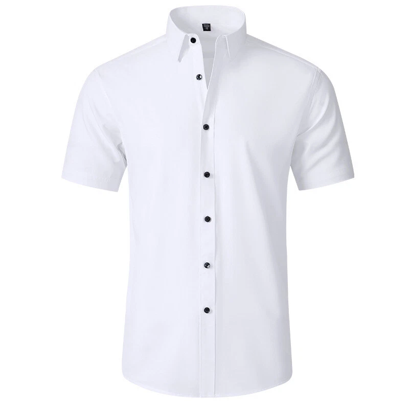 White Short Sleeve Solid Dress Shirts for Men for sale | eBay White Short Sleeve Solid Dress Shirts for Men for sale | eBay