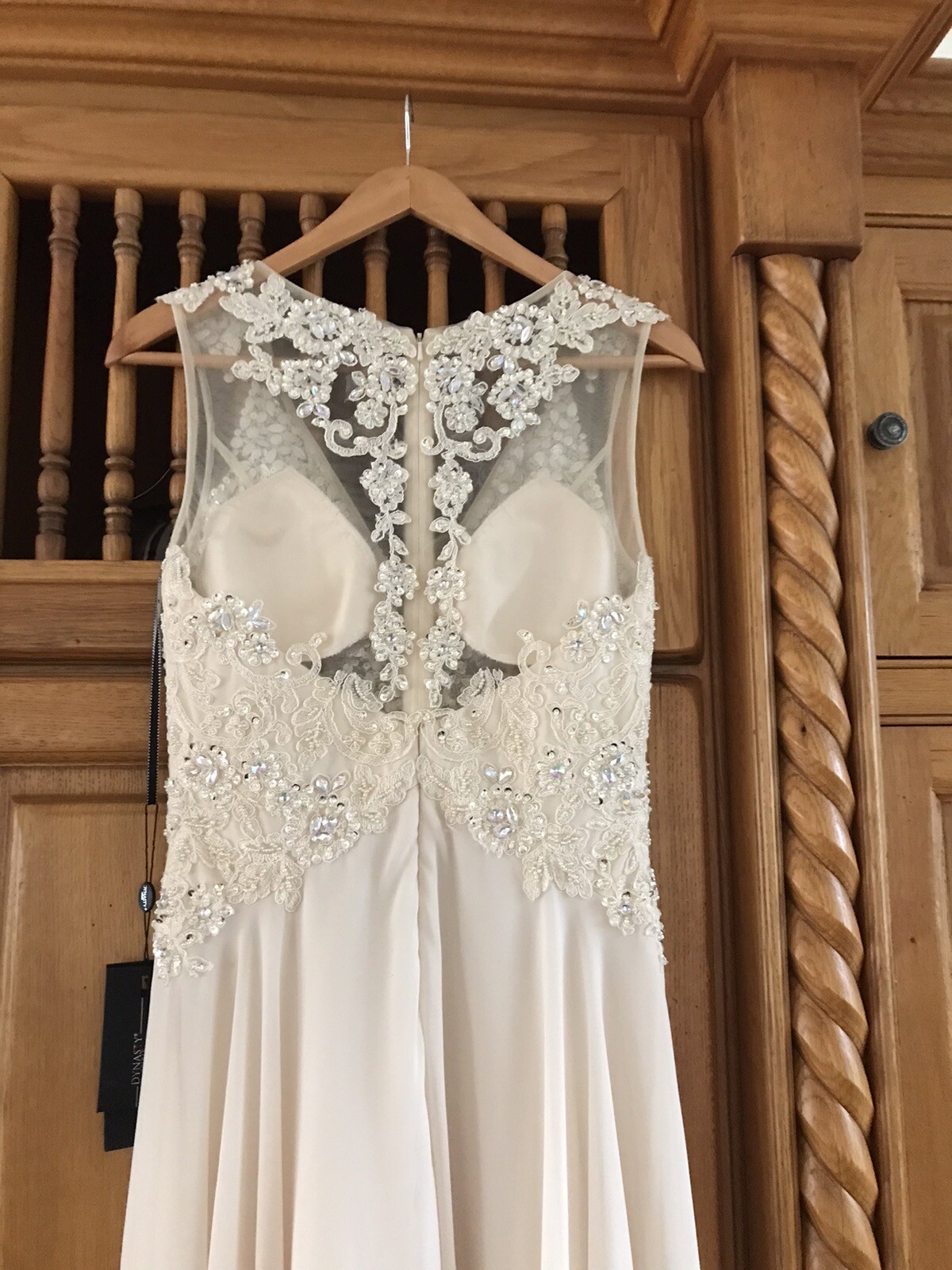 Ladies Long Cream Evening Gown By Dynasty Spirit, Size 8. eBay