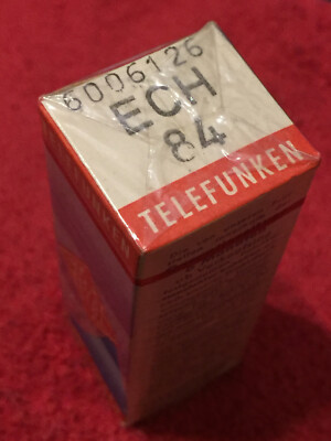 ECH84 von TELEFUNKEN, RÖHRE, mit RAUTE, NOS, OVP, Triode-Heptode (1Stk von 15)