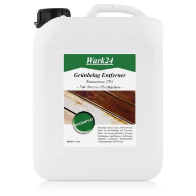 Wark24 Grünbelag Algen Entferner Konzentrat 5L Kanister ergibt 100L  (1er Pack)