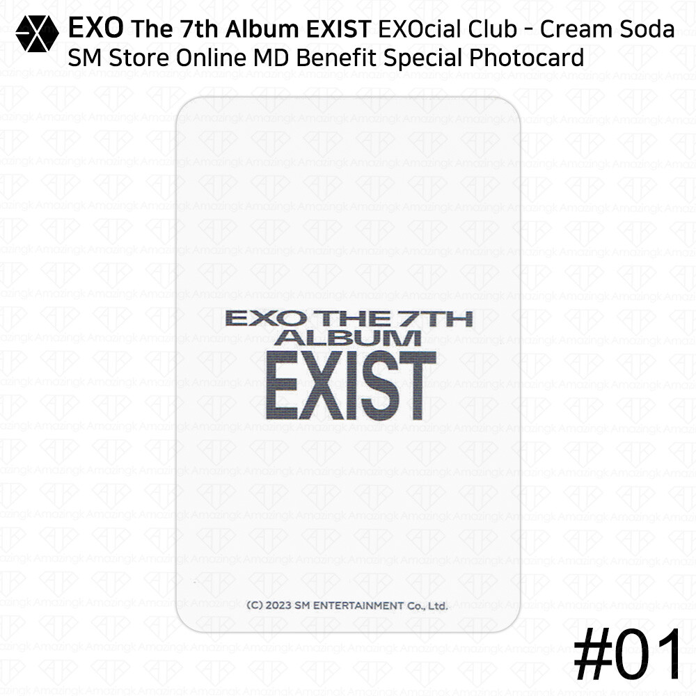 EXO 7th Album EXIST EXOcial Club Cream Soda SM Store Online MD
