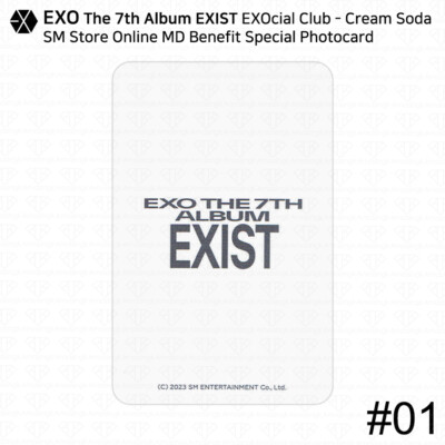 EXO 7th Album EXIST EXOcial Club Cream Soda SM Store Online MD