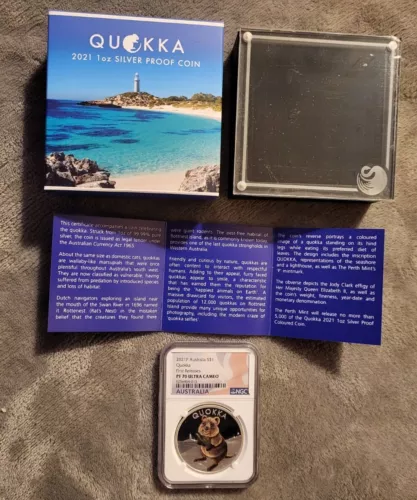 2021 Australia Quokka 1 oz Silver Proof coin NGC PF70 Ultra Cameo First Releases