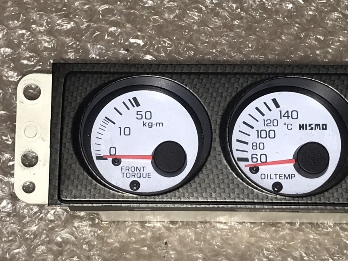JDM Nissan Skyline BCNR33 GT-R NISMO Triple Meter White OEM GTR R33
