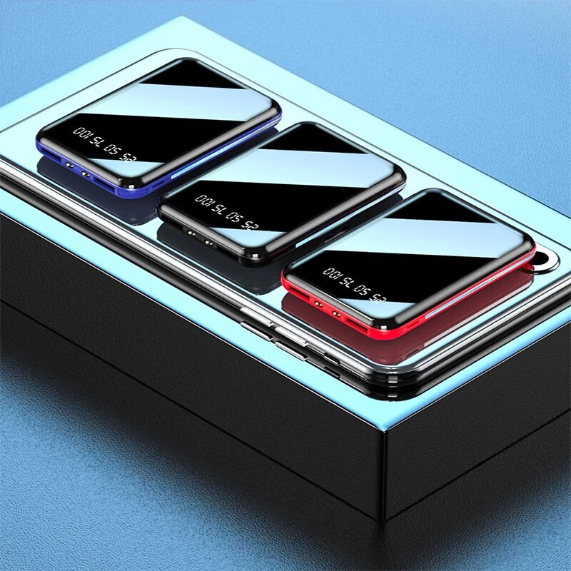 20000mAh Fast Charging Power Bank with LED Mirror Screen Digital Display 20000mAh Fast Charging Power Bank with LED Mirror Screen Digital Display