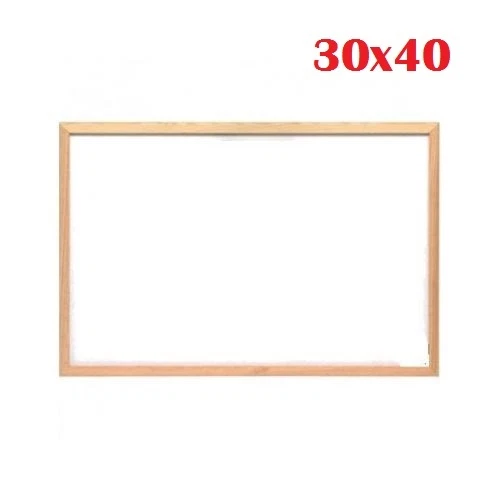 X Tableau Blanche Effaçable Cadre en Bois Pour Marqueurs Taille 30x40cm Dfh