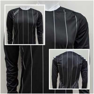 Kappa Fußball Trikot Shirt Jersey Langarm Sleeve Sport Fitness schwarz M - 2XL E