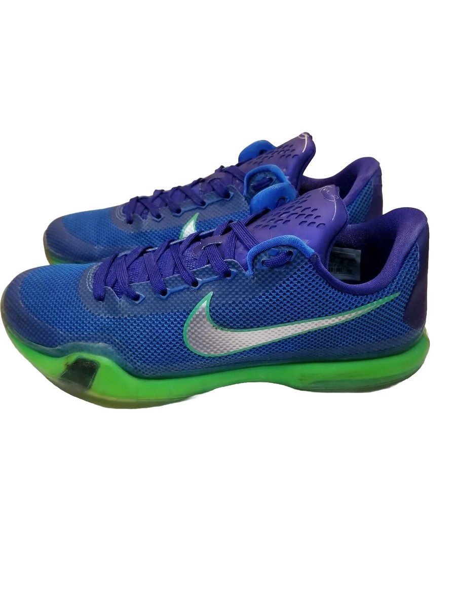 Nike Kobe 10 X Emerald City Men Shoes 2015 Sz 9.5 Blue/Green  display picture 2
