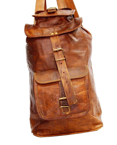 Leather Backpack Bag Laptop Genuine Vintage Rucksack Men's Messenger New Travel Leather Backpack Bag Laptop Genuine Vintage Rucksack Men's Messenger New Travel