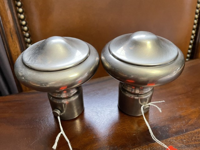 Ralph Lauren Home Antique Silver Plain Knob Drapery Finials 1 5” Rod Set of 2 Ralph Lauren Home Antique Silver Plain Knob Drapery Finials 1 5” Rod Set of 2