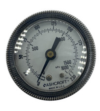 ASHCROFT PRESSURE GAUGE 0-230 PSI 0-1600 kPa MADE IN USA