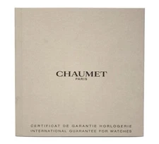 Chaumet International Guarantee Booklet Manual Blank