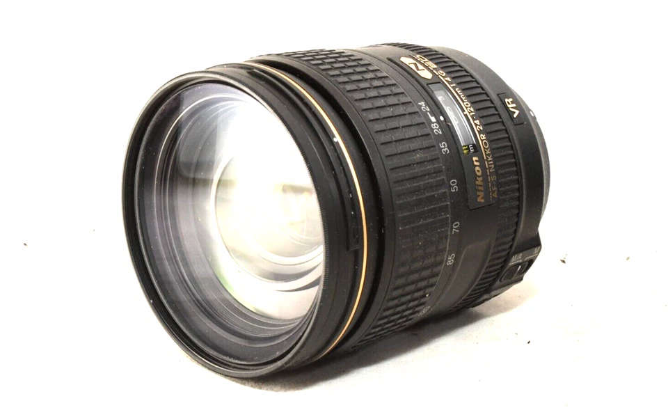 Nikon AF-S NIKKOR 24-120mm f/4 G ED VR Lens Good used condition w/covers, hood - image 2 of 4