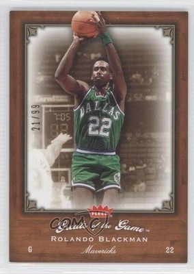 2005-06 Fleer Greats of the Game Gold 21/99 Rolando Blackman #73 0a1