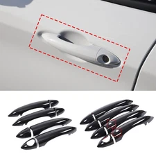 Gloss Black Side Door Handle Cover For Alfa Romeo Giulia /Stelvio 2017-2024 USA