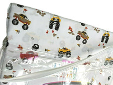 4 Piece FULL Sheet Set, Trucker Trucks Bonus Side Pocket Urban Dreams NEW