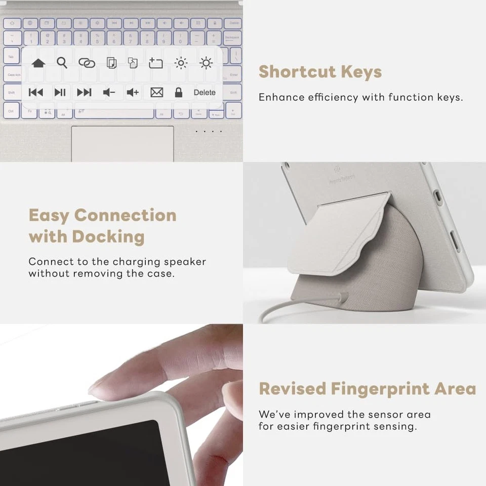 Magnetix Keyboard Case for Google Pixel Tablet 11 inch (2023), Adjustable Vie... - Image 4 of 4