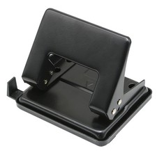 1 Black Heavy Duty 2 Hole Paper Punch 1/4 Inch