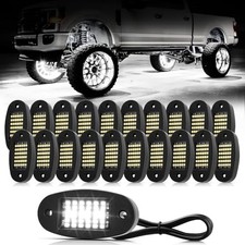White Rock Lights 6000K Pure White 36 LEDs SMD Chips Super Bright Neon 20 Pods