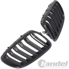 SPORT KÜHLERGRILL DOPPELSTEG NIEREN SCHWARZ MATT passend für BMW X5 X6 E70 E71