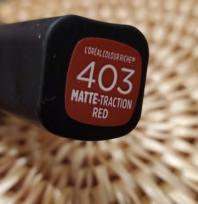 Loreal ~ Colour Riche Lipstick ~#403 Matte-Traction Red ~ BRAND NEW Hard To Find