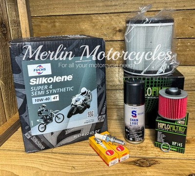 YAMAHA TDM850 1996-2001 SILKOLENE SUPER 4 10W40 SERVICE KIT inc SUMP WASHER