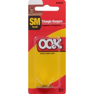 Hillman 533826 Ook Brass Plated Small Ring Hanger (Pack of 12)