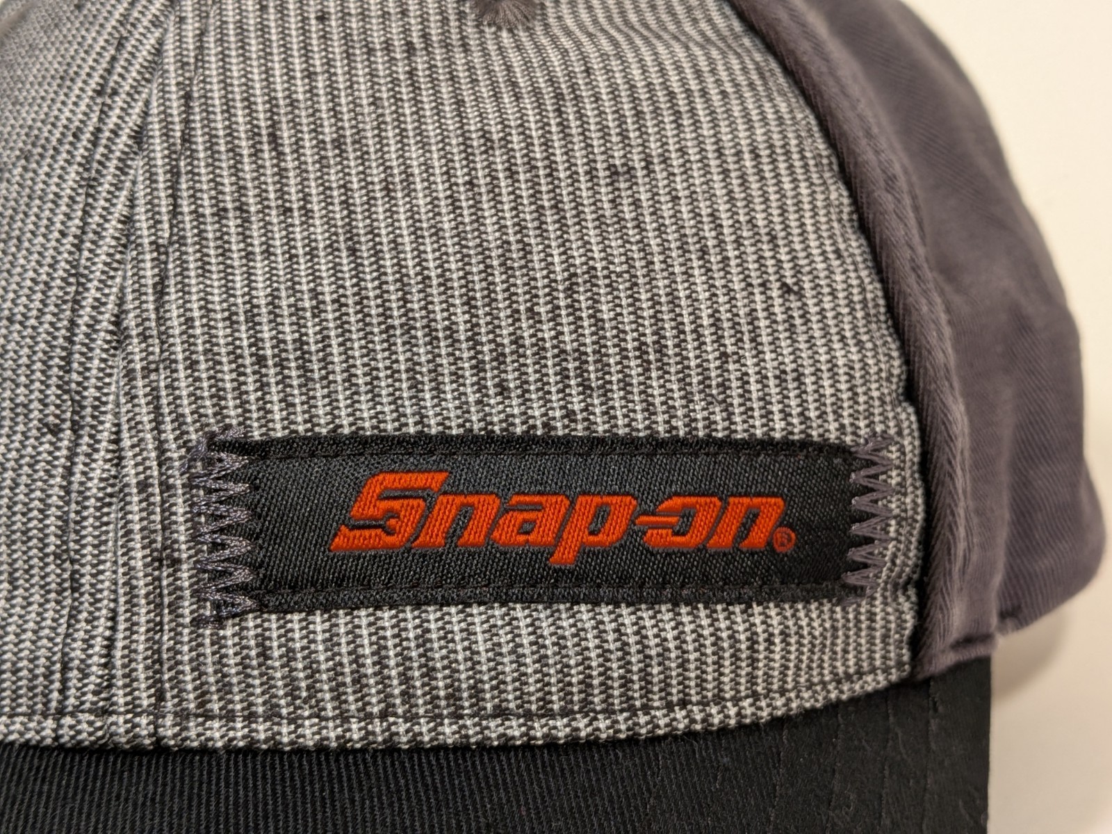 Snap On Tools Baseball Cap Gray Black Adjustable … - image 2