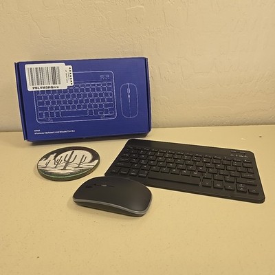 TECURS Bluetooth Keyboard and Mouse Combo for iPad Rechargeable Backlit