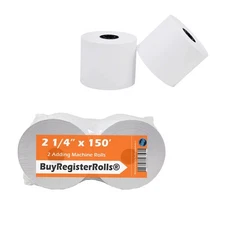 Adding Machine Tape 2 1/4 x 150 ft Premium One Ply Rolls