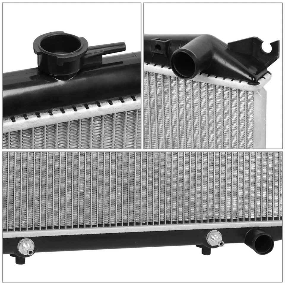 Radiador de aluminio estilo OE de 1 fila para Nissan D21/pickup/pathfinder 86-97 DPI-145 Foto 4 de 4