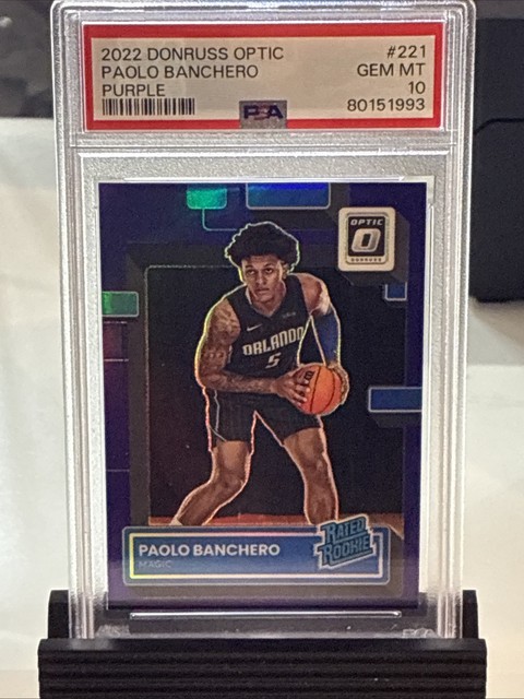 2022 Donruss Optic - Paolo Banchero Purple Rookie PSA 10