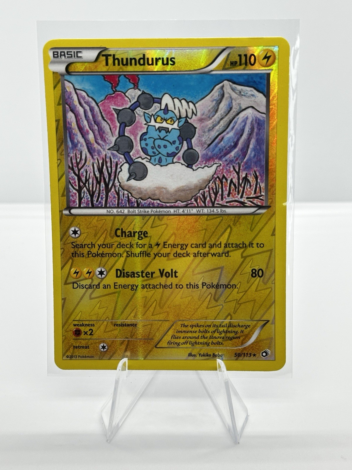 POKEMON THUNDURUS 50/113 LEGENDARY TREASURES REVERSE HOLO  ⭐️
