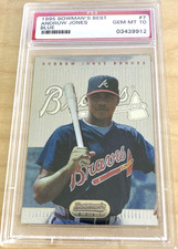 Andruw Jones 1995 Bowman's Best Blue Rookie Card #7 PSA 10 HOF!