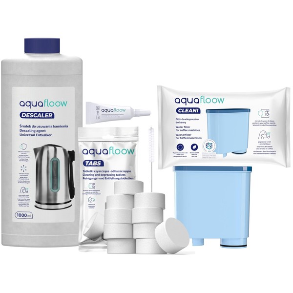 Pflegeset FüR Philips Saeco Wasserfilter Entkalker Tabletten Fett BüRste-image