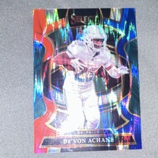 2025 Panini Select Prizm De'Von Achane Dolphins Concourse #81 Football Card