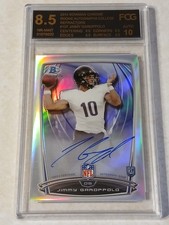 Jimmy Garoppolo 2014 Bowman Chrome Rookie Autographs On Card Auto Refractor FCG. rookie card picture
