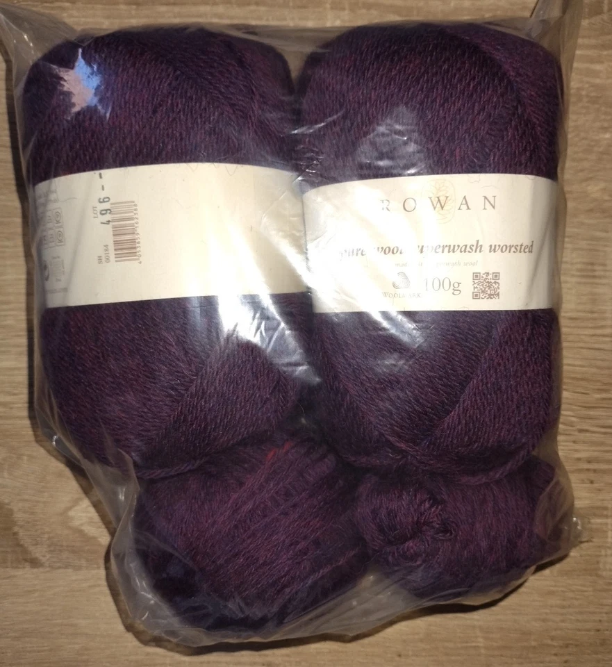 Rowan Pure Wool Superwash Worsted – 184 - Beere meliert, 100% Wolle, 315g - Bild 4 von 4