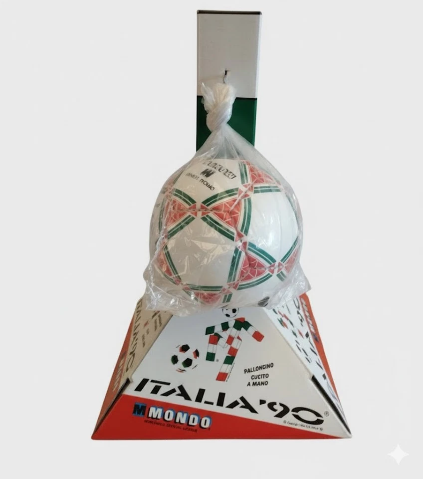 DISPLAY Italia '90 CIAO Ufficiale con PALLONE Cuoio MONDO NOS RARO VETRINA 80cm - Immagine 2 di 4