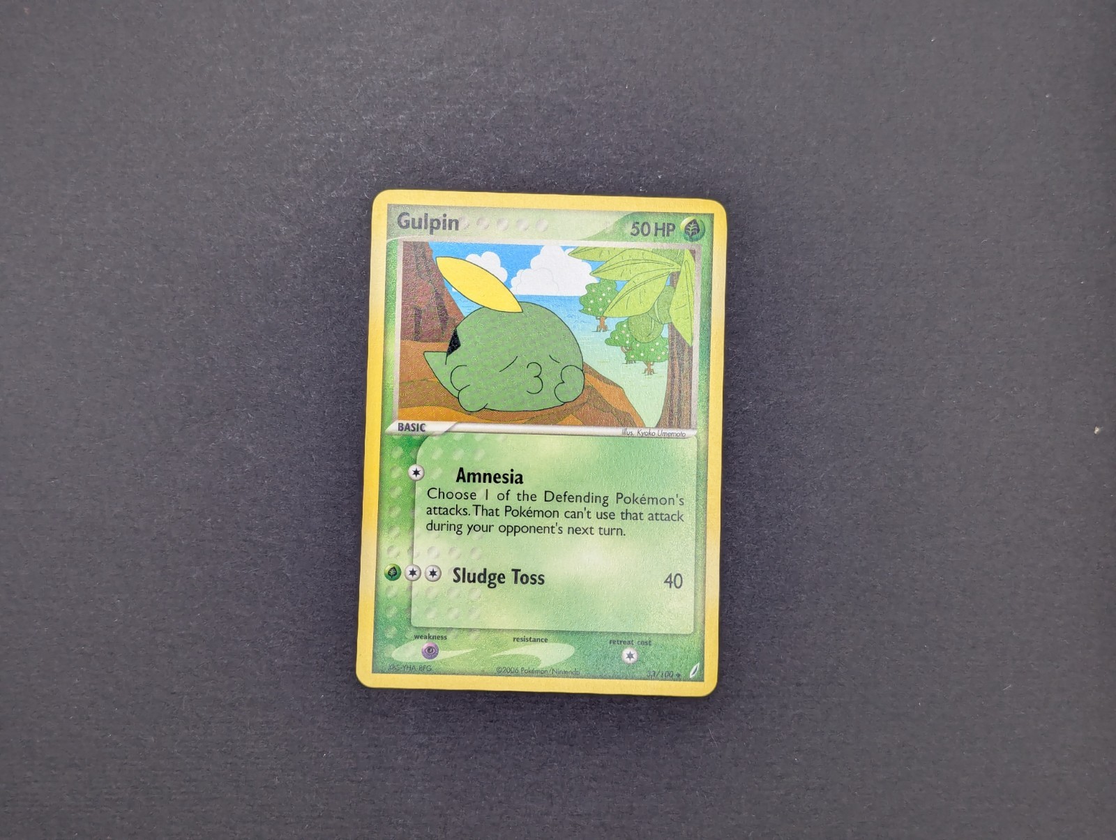 Pokémon TCG Gulpin Regular Uncommon EX Crystal Guardians 33/100 Near Mint
