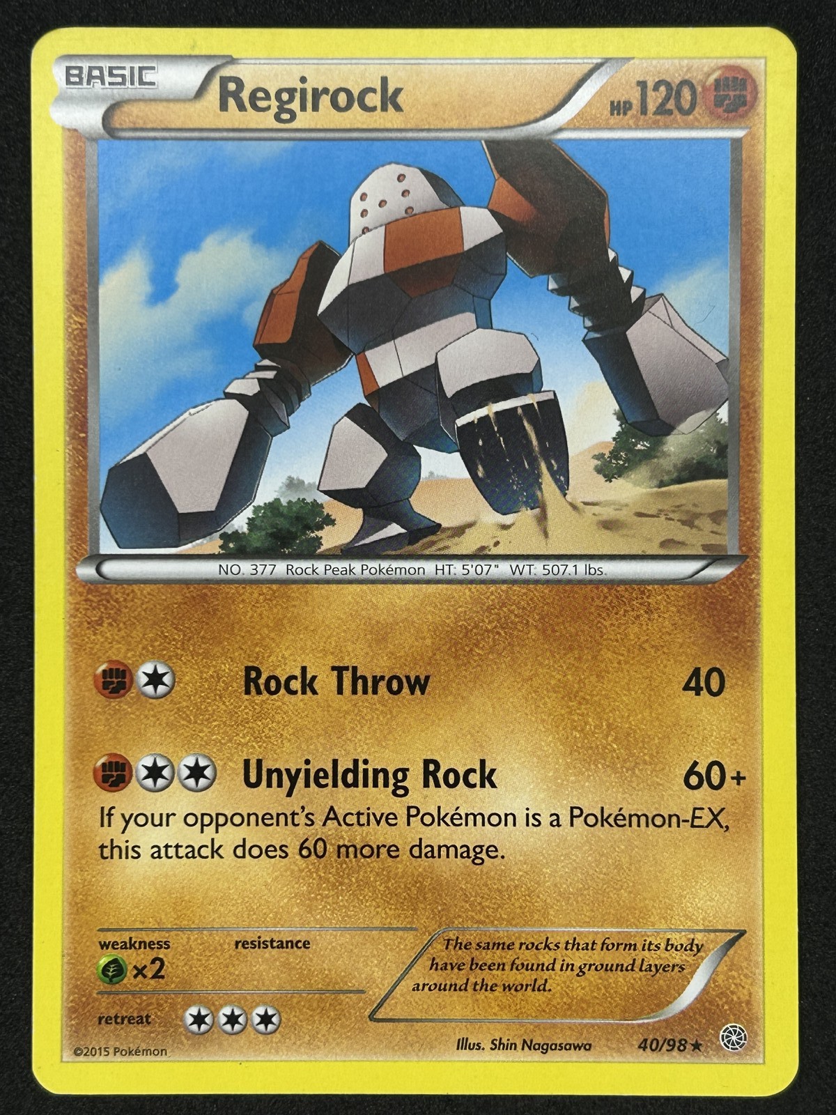 Regirock Rare XY - Ancient Origins 40/98 ⭐ LP ⭐