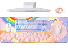 5 in1 Cloud Mouse Pad,Keyboard Wrist Rest,Mouse Wrist Rest Support,Mouse Pad ...