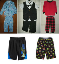NEW Boys Sz 4/5 Clothes 8 Pc Bundle Lot w/ PJs shorts suit Nintendo Super Mario