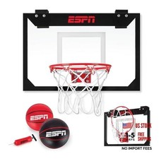 Mini Basketball Hoop, Over The Door Basketball Hoop with Foldable Breakaway