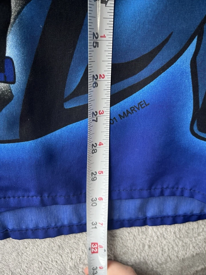 Vintage Marvel Wolverine X Men Shirt 2001 All Over Print Button Down, Men Size M - Image 2 of 4