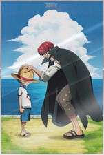 One Piece - Anime Poster Shanks Monkey D. Luffy Size: 24 x 36" LAMINATED