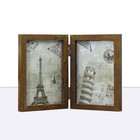 7 Inch Bildrahmem Fotorahmen Zum Aufklappen Fotohalter Holzfotosrahmen