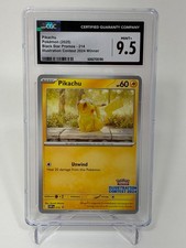 Pokemon Pikachu 214 Black Star Promo Illustration 2024 CGC Mint+ 9.5 a