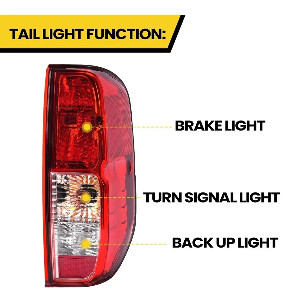 Luz trasera lateral de pasajero para Nissan Frontier 09-12 Equator 2005-2021 lámpara de freno Foto 2 de 4